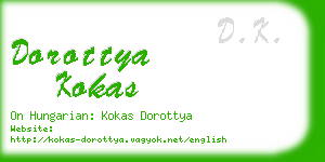 dorottya kokas business card